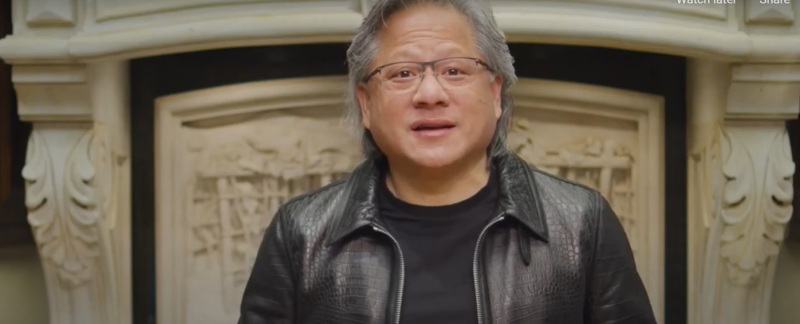 Jensen Huang, CEO of Nvidia, at GTC 21.