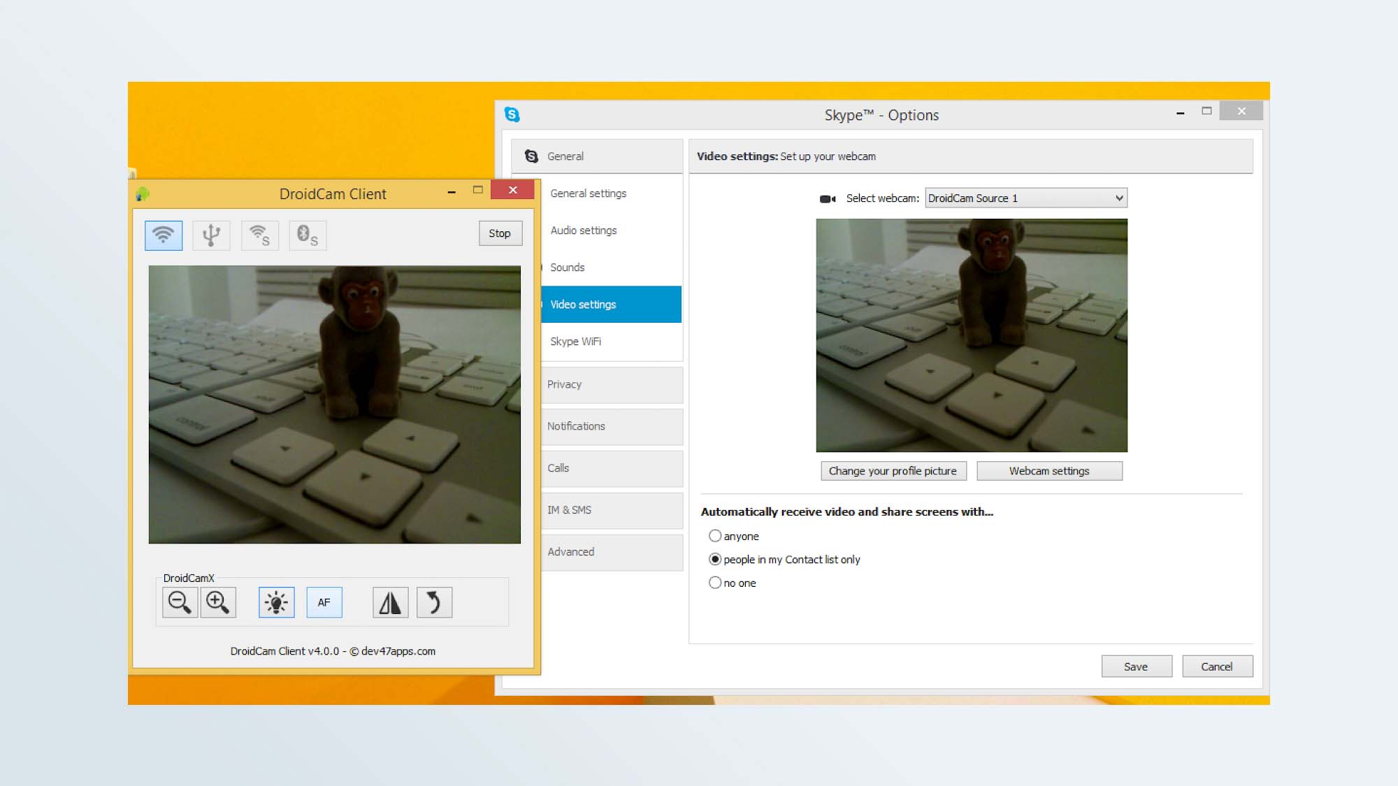 How to use your phone as a webcam: DroidCam