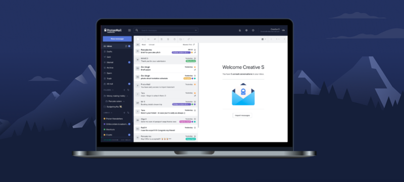 ProtonMail offers end-to-end encryption and a stated focus on privacy for its email service—which offers a user interface quite similar to those of more mainstream services such as Gmail.