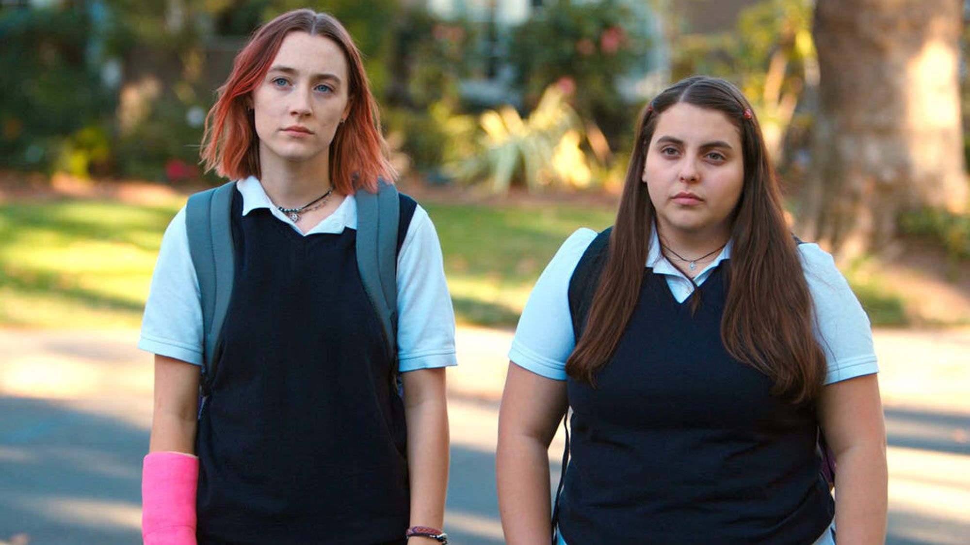 Saoirse Ronan and Beanie Feldstein in Lady Bird, one of the best Netflix movies