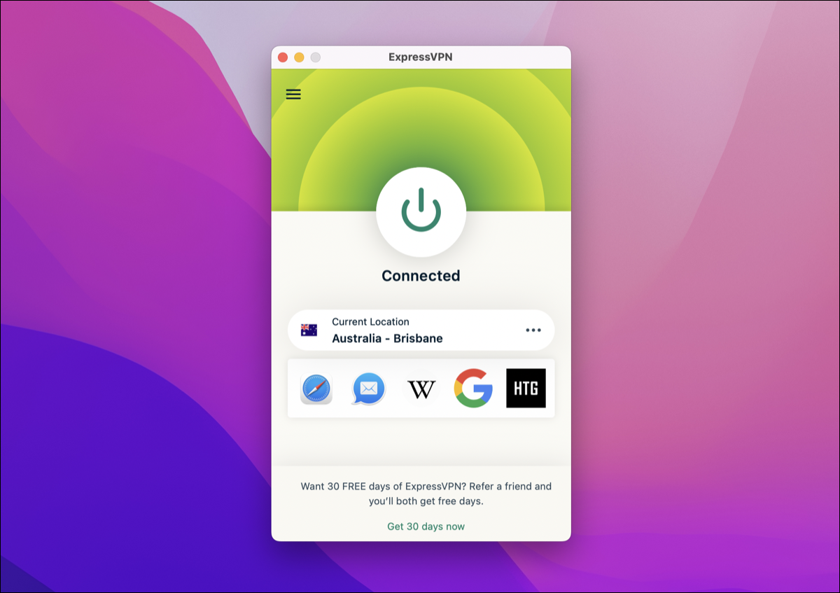 ExpressVPN client for macOS