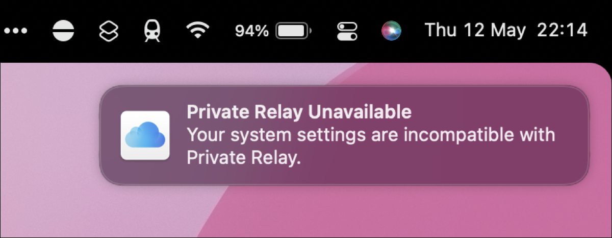 iCloud Private Relay disabled