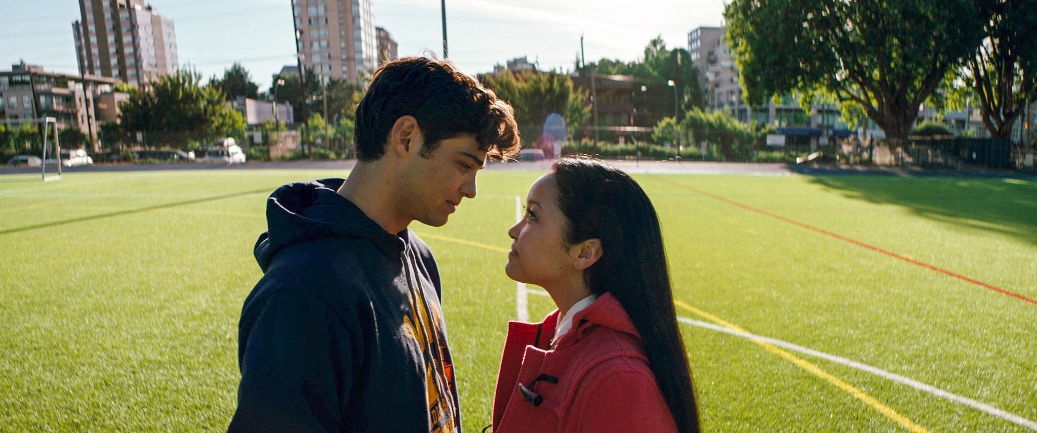 Noah Centineo and Lana Condor in To All the Boys I've Loved Before, one of the best Netflix movies