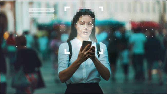 Person with a blurred out face