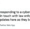 Uber Comms tweets about cybersecurity incident.