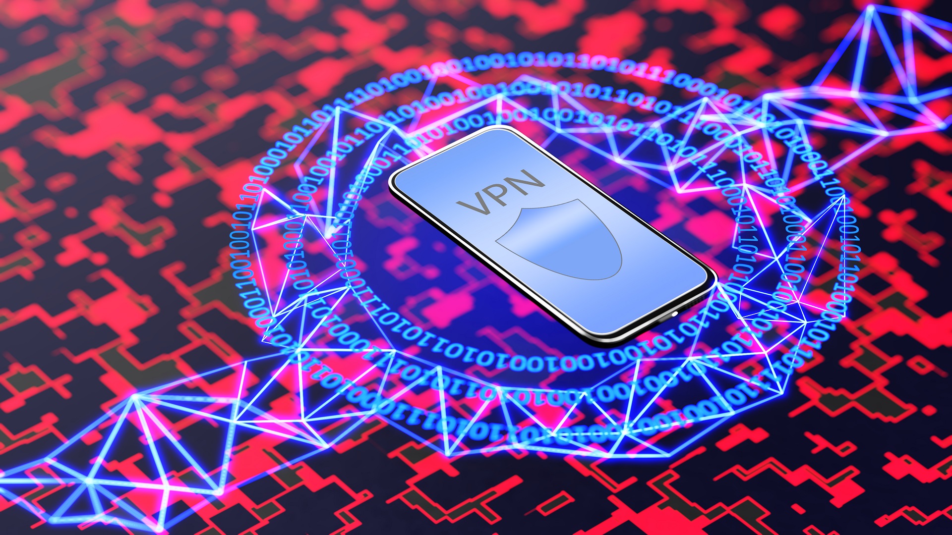VPN encrypting a flow of data