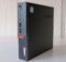 A Lenovo ThinkCentre Tiny in a vertical position