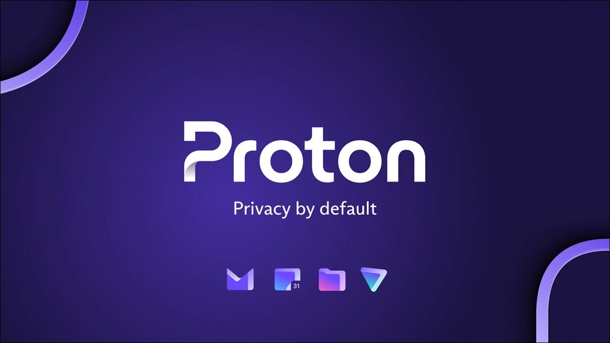 Proton logo with logos for Proton Mail, Calendar, Drive, and VPN