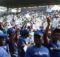 Supporters of Gabon President Ali Bongo Ondimba and the Gabonese Democratic Party are seen at the Nzang Ayong stadium in Libreville on July 10, 2023, a day after President Ali Bongo Ondimba announced that he would seek a third term as the oil-rich African nation