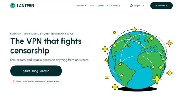 Lantern official website screenshot