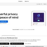 Mozilla VPN official website screenshot