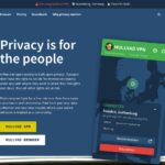 Mullvad VPN official website screenshot