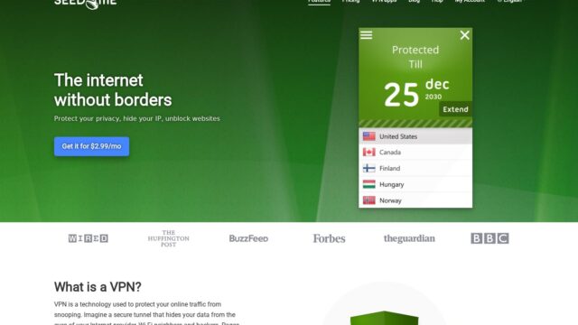 Seed4.Me official website screenshot