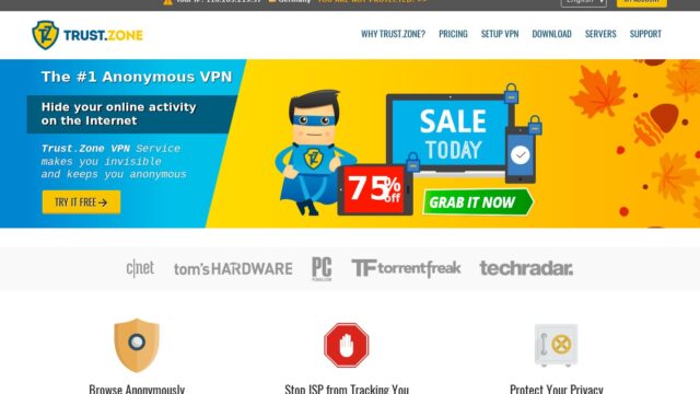 Trust.Zone official website screenshot