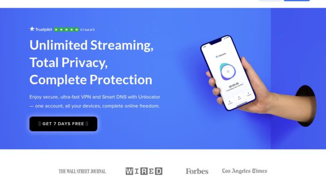 Unlocator official website screenshot