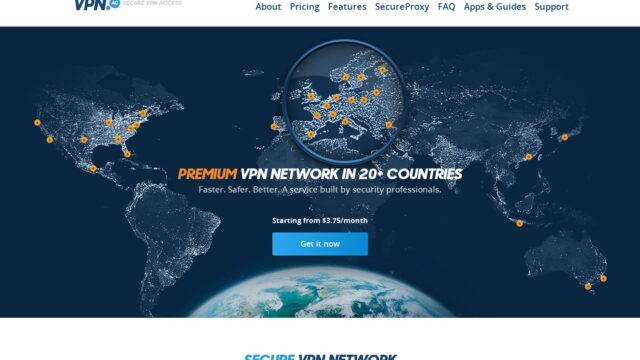 VPN.ac official website screenshot