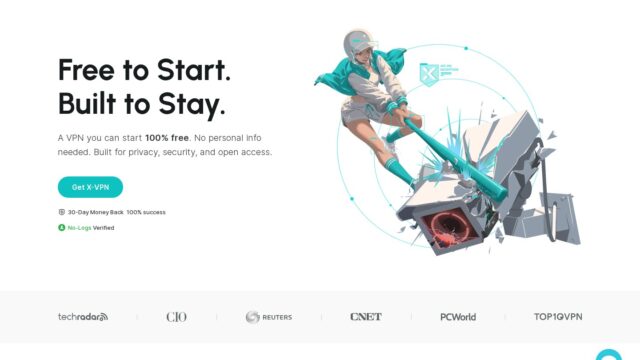 X-VPN official website screenshot